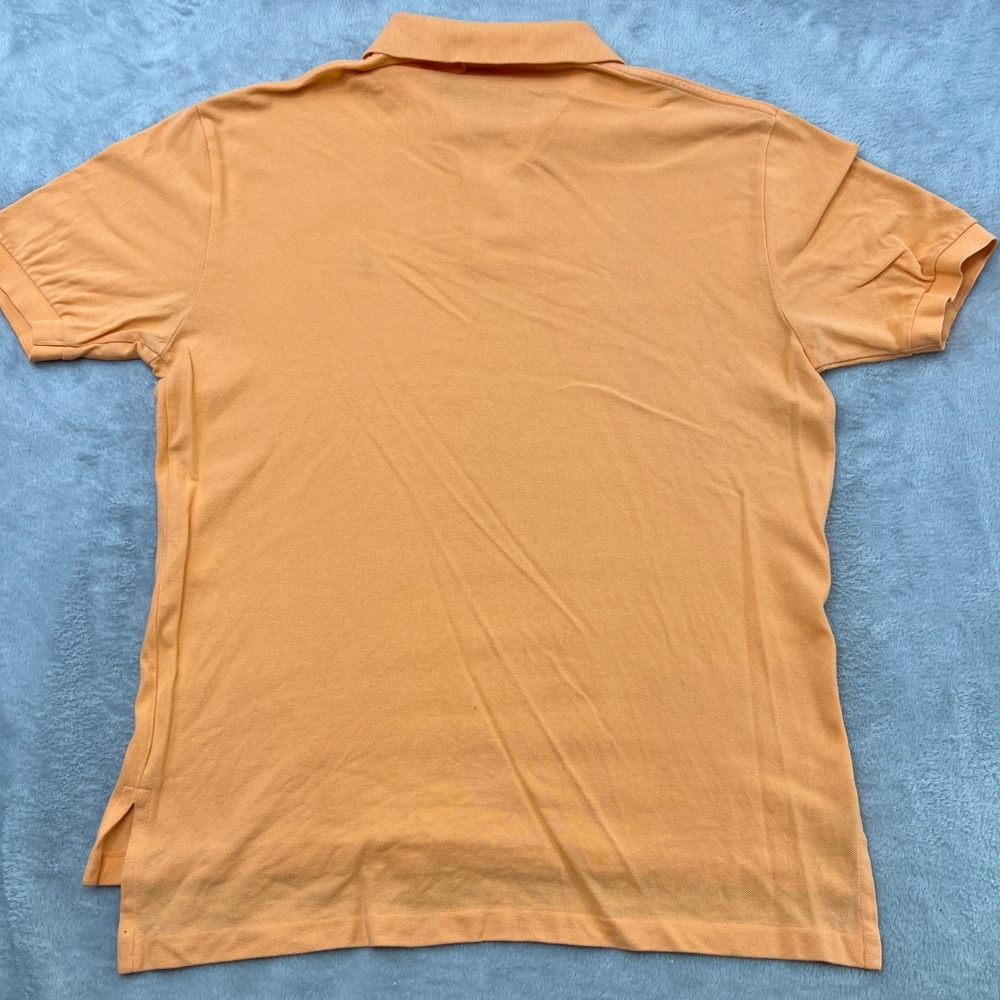 Polo Ralph Lauren Embroidered Pony Polo Shirt Size L Orange Mens Classic Preppy - Picture 5 of 8